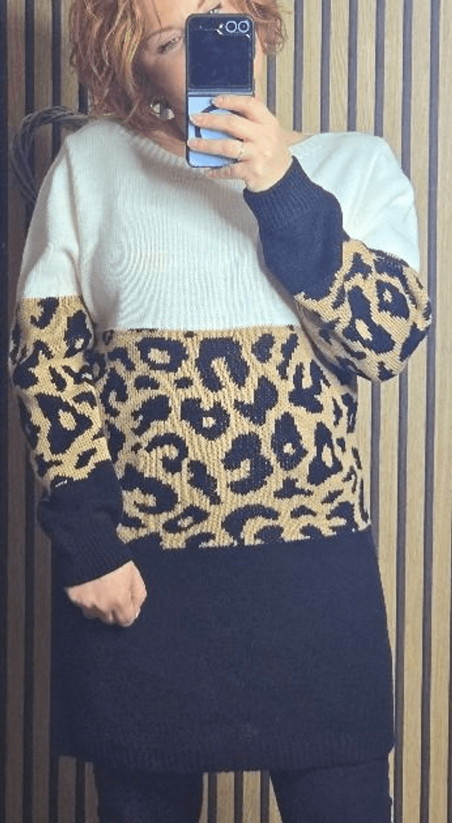 Robe pull Léopard TU 36/42