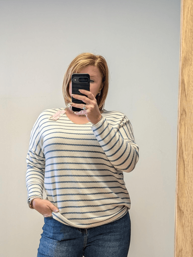 Pull Margaux bleu jeans TU 34/42