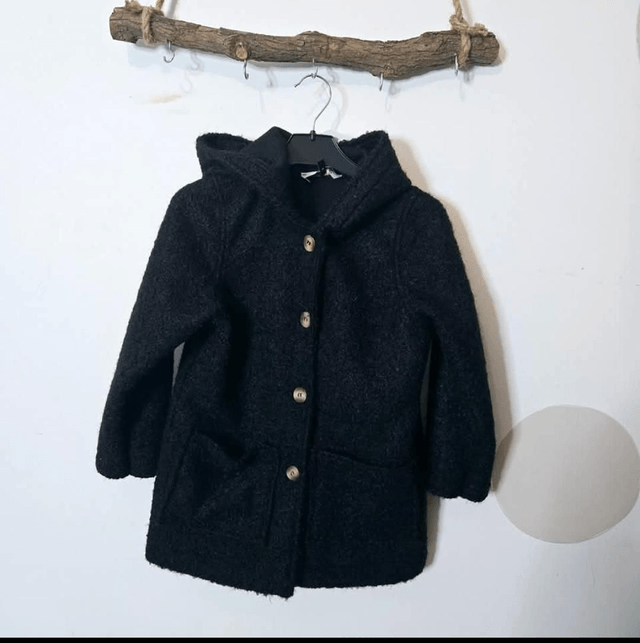 Manteau bouclette noir