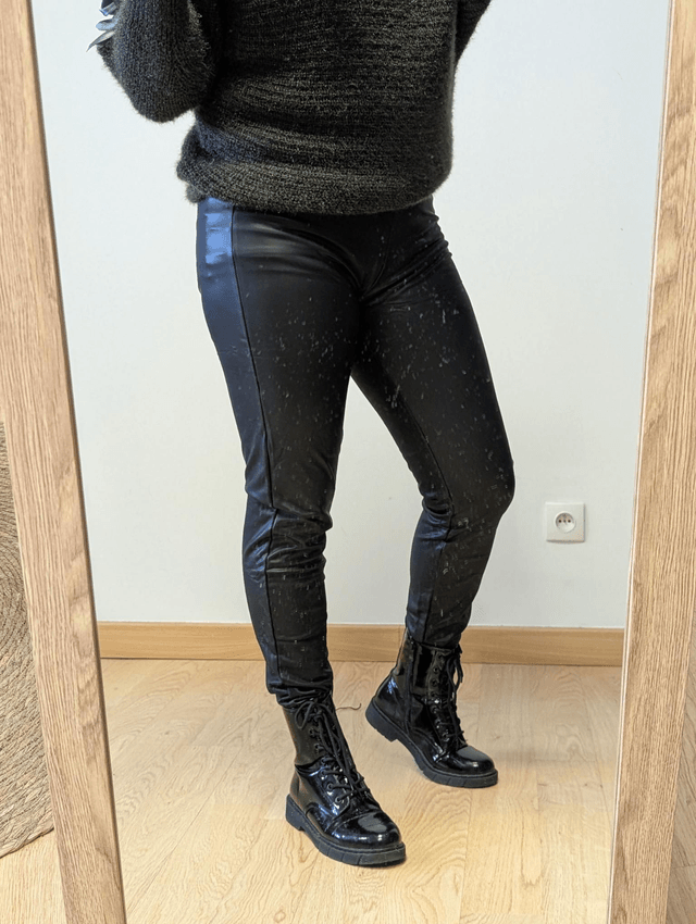 Pantalon leggins simili 
