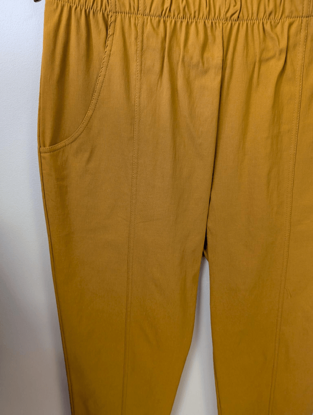 Pantalon Gabin belle taille moutarde 