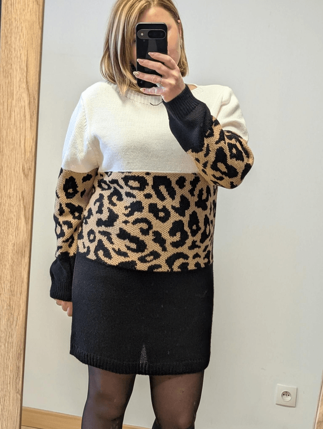 Robe pull Léopard TU 36/42
