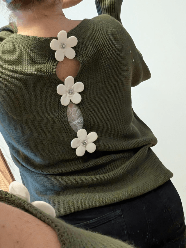 Pull Flowers kaki TU 34/44