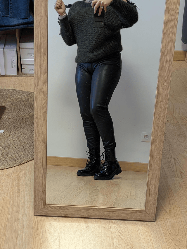 Pantalon leggins simili 