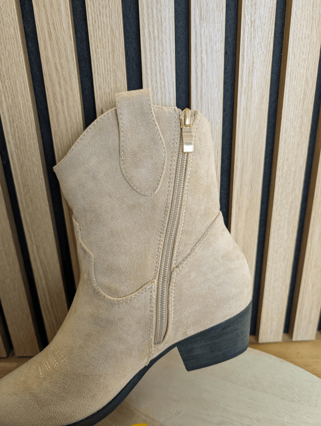 Boots santiag beige 