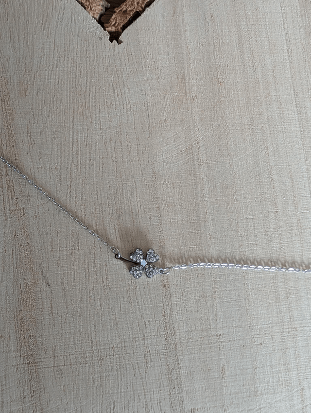 Bracelet trèfles argenté 