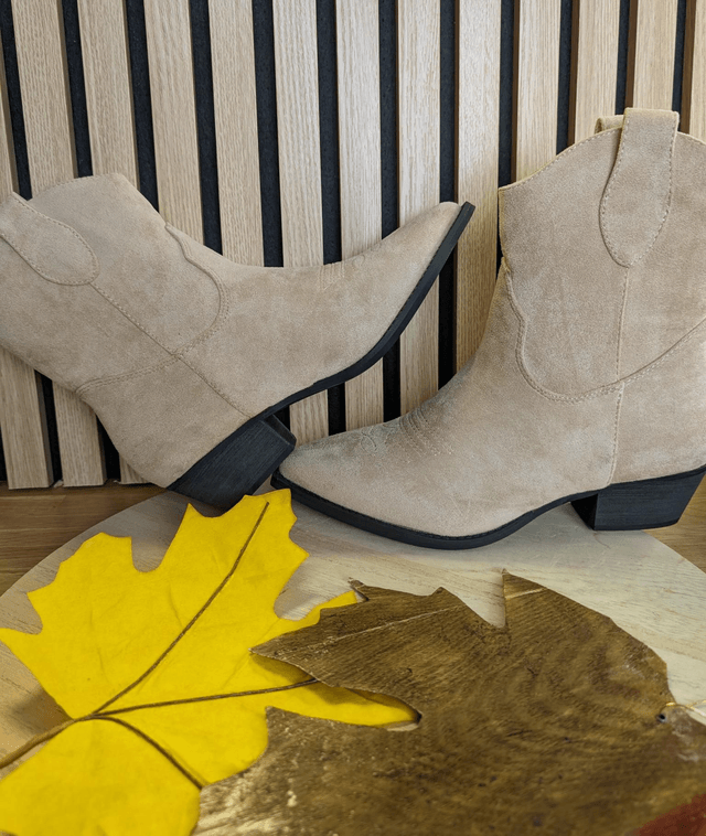 Boots santiag beige 