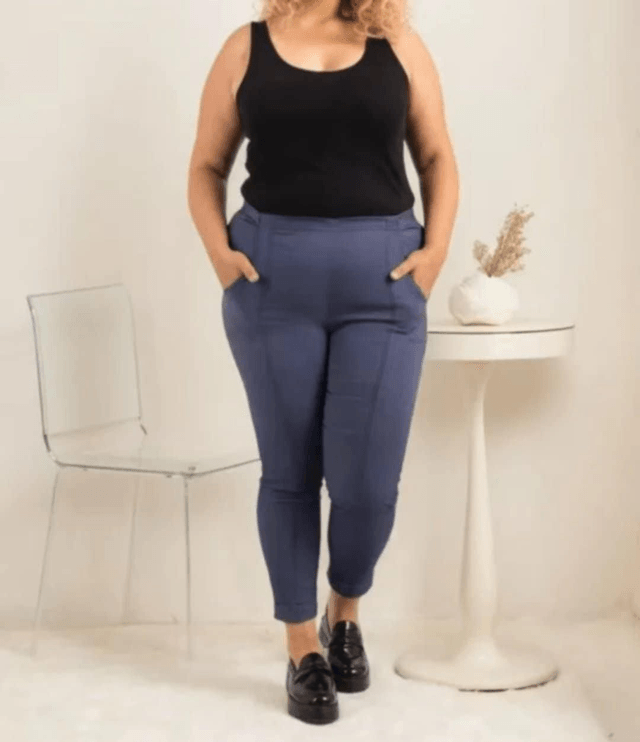 Pantalon Gabin belle taille moutarde 