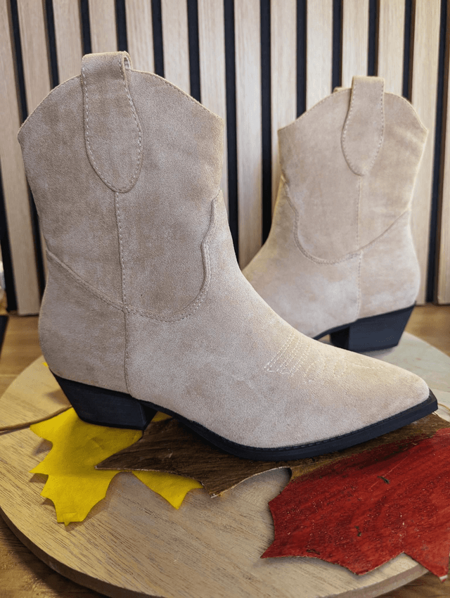 Boots santiag beige 