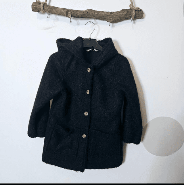 Manteau bouclette noir