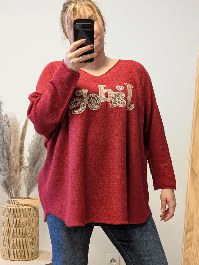 Pull J&#039;adore bordeau TU 44/50