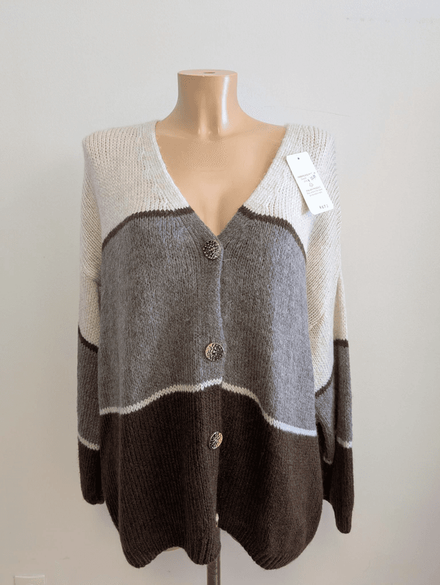 Gilet Flore TU 44/52 chocolat