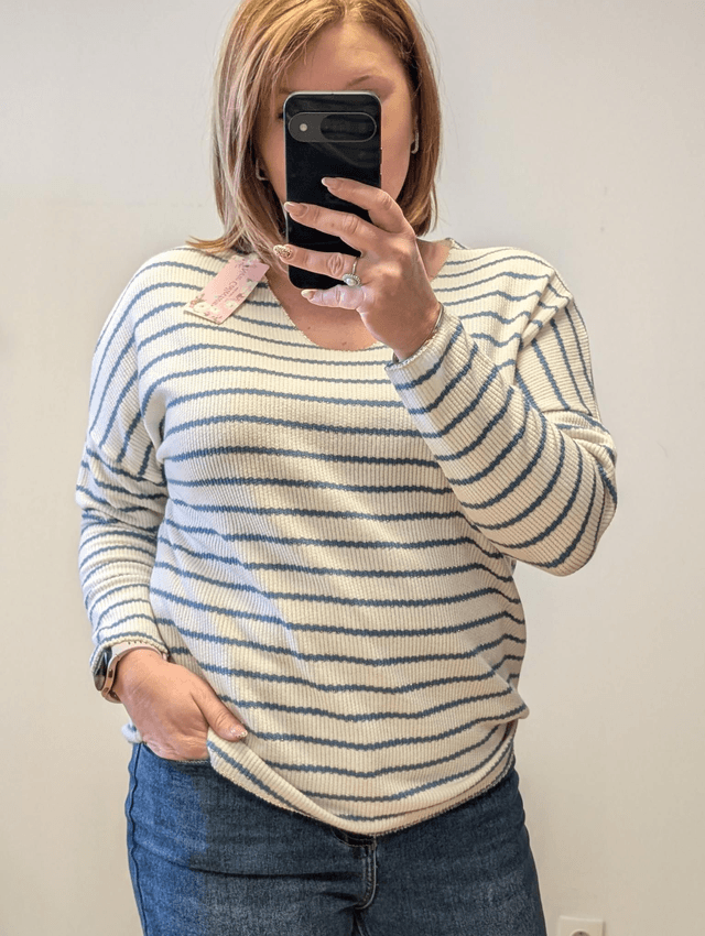 Pull Margaux bleu jeans TU 34/42